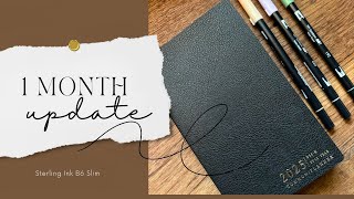 Sterling Ink B6 Slim Planner ✨ 1 Month Update ✨ [upl. by Collette673]