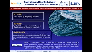 Seawater And Brackish Water Desalination Chemicals Market Analysis 202328 MarkNtel [upl. by Levesque]