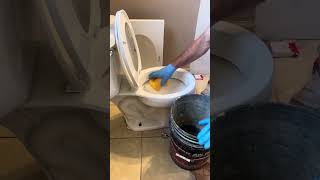 Removing Toilet Bowl Water [upl. by Gninnahc]