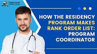 Program coordinator How residency program make rank order list [upl. by Ramraj]