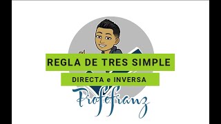 Regla de tres simple directa e inversa [upl. by Wendie]