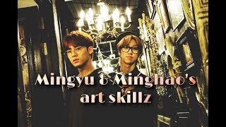 mingyu and minghaos art skillz [upl. by Genaro]