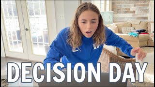 College DECISION DAY REACTION Katie Finds Out Of She Got Into Her DREAM SCHOOL [upl. by Paul85]