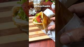 Chicken frankie recipe 🫔🍗 shorts youtubeshorts snacks viralvideo [upl. by Zoba350]