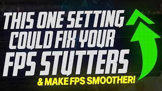 This ONE setting could FIX YOUR FPS Stuttering amp Make Games WAY SMOOTHER BIG UPDATE ✅ [upl. by Christa]