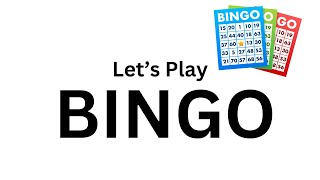 BINGO  Games for Kids  Numbers English No Sound [upl. by Umeko]