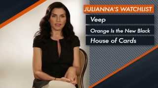 Julianna Margulies shares her favorite TV shows on her Celebrity Watchlist [upl. by Kcirdes]