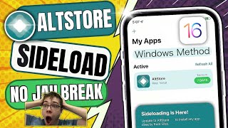 Altstore iOS 16  How To Get AltStore JIT No Computer [upl. by Malloch]