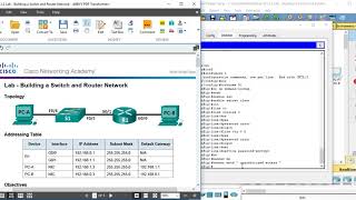 6512 Lab  Building a Switch and Router Network [upl. by Eivlys]