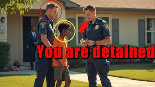 White Officers Detain Black Boy Playing in Yard for Fun Unaware His Father is a Congressman [upl. by Oslec]