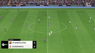 Barcelona vs AS Monaco 12082024 Club Friendlies EA FC 24 [upl. by Husch]