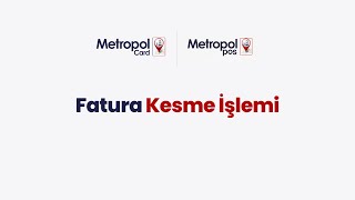 MetropolPos  Fatura Kesme İşlemi [upl. by Eelyme14]