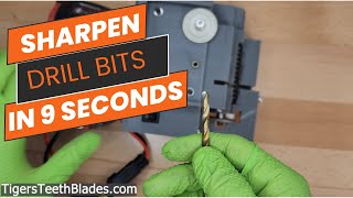 How To Sharpen Drill Bits Fast In 9 Seconds [upl. by Lonier]