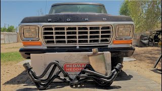 Headers and Dual 3 Inch Exhaust on the F100 Equal Length [upl. by Bobseine441]