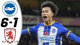 Brighton vs Middlesbrough 61  All Goals [upl. by Altman]