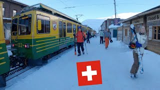 Train to Jungfraujoch Highest Railway Station of Europe Switzerland [upl. by Marysa]