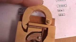 How To Make a Wooden Lock [upl. by Auqinahs]