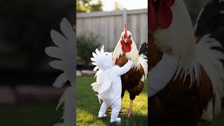 Baby and chicken cute baby chicken pets animals love fyp [upl. by Aiynot430]