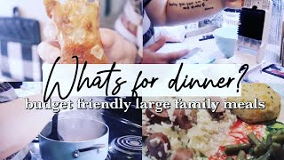 WHAT’S FOR DINNER Easy large family meals  family of 6  easy dinner recipes [upl. by Dominic]