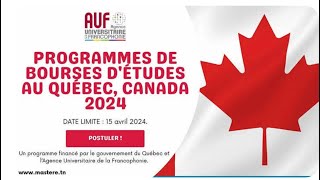 Programme de bourses d’études au Canadainscrivezvous vite [upl. by Russo]