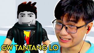 AKU DITANTANG TEMENKU DI ROBLOX [upl. by Francesca652]