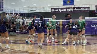 2024 Grantsburg volleyball vs Siren  1010 highlights [upl. by Gardal658]