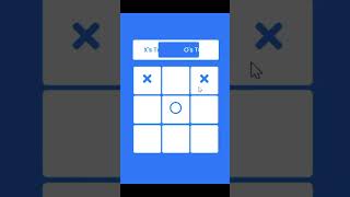 Tic Tac Toe Game in HTML CSS JavaScript tictactoegame tictactoe javascriptgame webdesign coding [upl. by Yrreg]