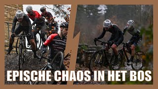 REGEN zorgt voor een EPISCHE CHAOS in de BOSCROSS van AMERSFOORT  Nat veldrit nr 7 cyclocross [upl. by Marlena]