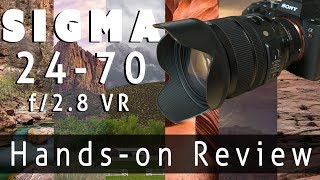 HANDSON REVIEW Sigma 2470mm f28 DG OS HSM Art [upl. by Hamel1]