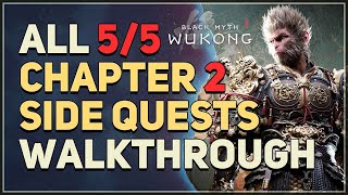 All Chapter 2 Yellow Wind Ridge Side Quests Black Myth Wukong [upl. by Goraud462]