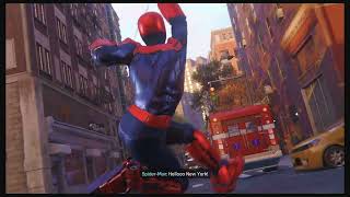 Aaron Aikman Armour Suit in Marvels SpiderMan Remastered suit intro [upl. by Urania]