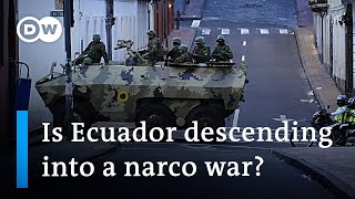 Drug cartels unleash wave of violence in Ecuador  DW News [upl. by Dumanian]