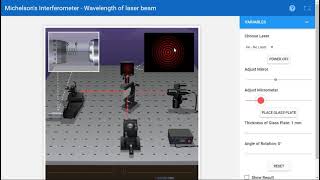 Michelson Interferometer Experiment [upl. by Oeak]