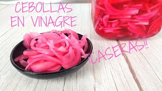 Como hacer Cebollas en Vinagre  Receta fácil [upl. by Clarette]