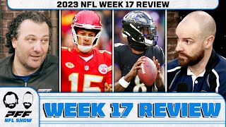 2023 NFL Week 17 Review  PFF NFL Show [upl. by Sergias]