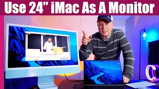 How To Use a 24quot iMac as a Second Monitor or Second Screen [upl. by Yenar]