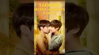 Taekook secret moments part 2 How V and Jungkook love each other Taekook love story [upl. by Eralc]