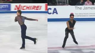 2024 Skate America mens short program  spins [upl. by Laurene]