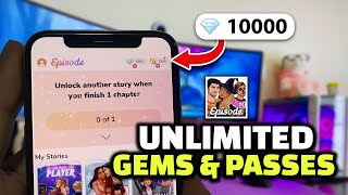 Episode HackMOD  100 Working Episode Hack GEMS amp PASSES on iOS amp Android Tutorial [upl. by Nyved287]