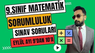 9 SINIF MATEMATİK SORUMLULUK SINAVI VE CEVAPLARI  EYLÜL [upl. by Lamahj761]