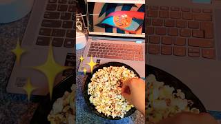 THE BEST BUTTERY POPCORN 🍿popcorn popcorntime movie moviereview aestheticasmr viral viral [upl. by Caye]