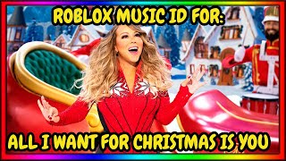 ALL I WANT FOR CHRISTMAS IS YOU ROBLOX MUSIC IDCODE  DECEMBER 2023  WORKING [upl. by Fife]