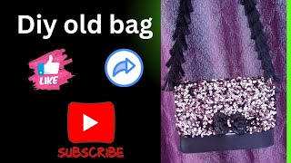 diy old bag into New❤️ viralvideo craft bagdiy art oldbagcraft newideanewthing clutch feed [upl. by Straub689]