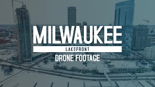 Downtown Milwaukee Lakefront  4K cinematic drone Footage dji djimini3 [upl. by Anesusa667]