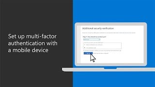 Set up multifactor authentication with a mobile device in Microsoft 365 Business [upl. by Sturges]