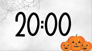 20 Minute Cute Halloween Pumpkin Timer Spooky Synth Tones at End [upl. by Isobel]