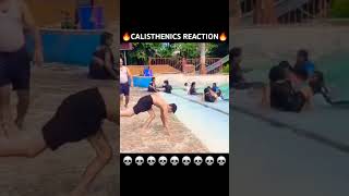 People reaction to CALISTHENICS💀 respect frontlever planche reaction calisthenics motivation [upl. by Lynnelle803]