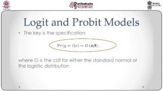 Logit and Probit Models [upl. by Furnary]