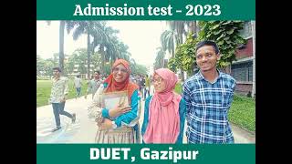 DUET admission 2023 duetadmissiontest2023 [upl. by Audwin609]