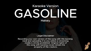 Halsey  Gasoline Karaoke Version [upl. by Anum]